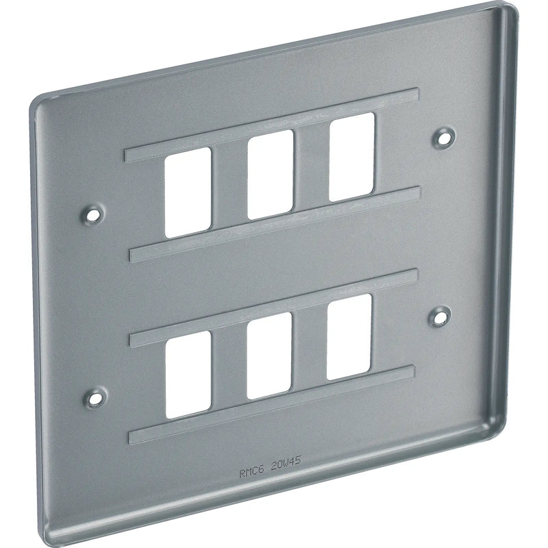 BG Electrical Grid - 6 module, square