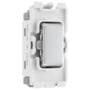 BG Electrical Grid - 2 way, retractive, printed PRESS, centre off