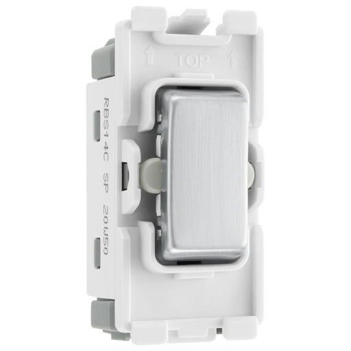 BG Electrical Grid - 2 way, retractive, printed PRESS, centre off