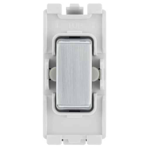 BG Electrical Grid - 2 way, retractive, printed PRESS, centre off