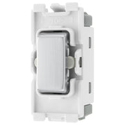 BG Electrical Grid - 2 way, retractive, printed PRESS, centre off