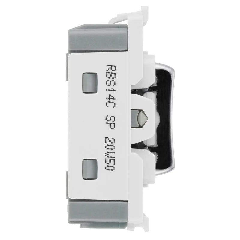 BG Electrical Grid - 2 way, retractive, printed PRESS, centre off