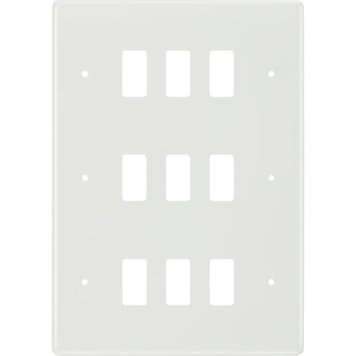 BG Electrical Grid - 9 module, rectangular
