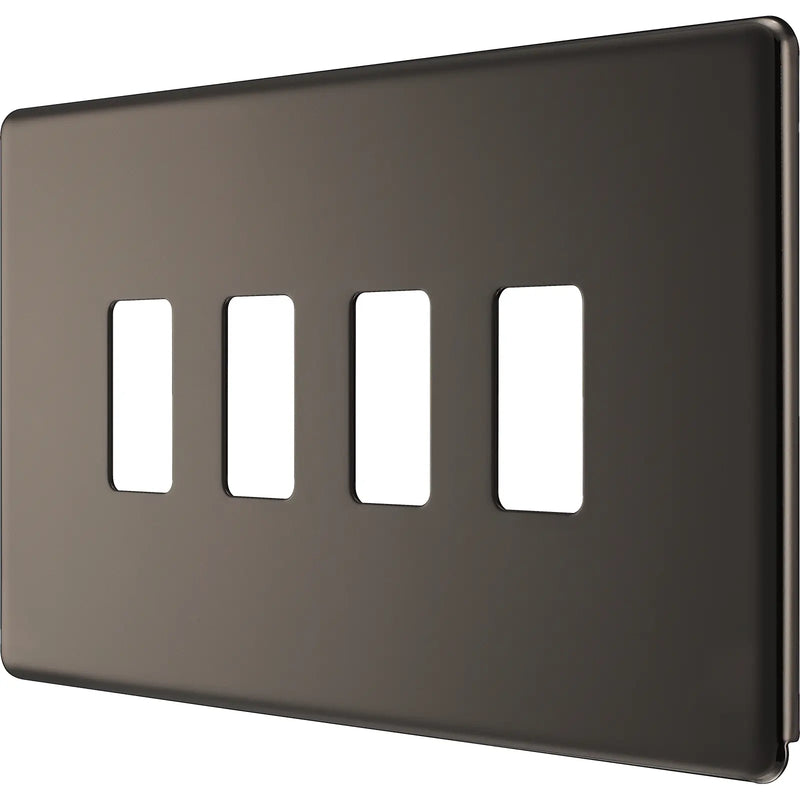 BG Electrical Grid - 4 module, rectangular