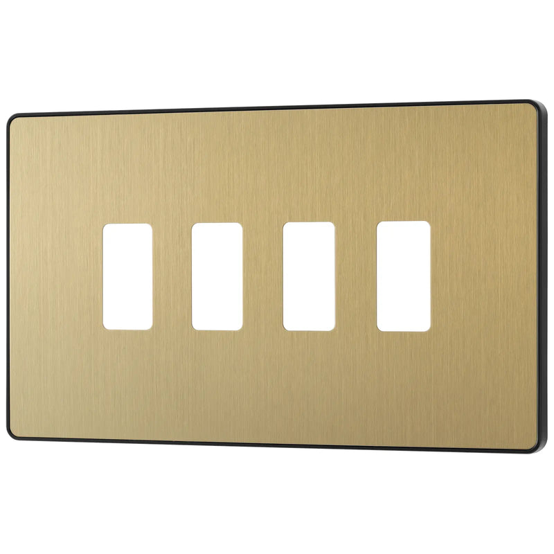 BG Electrical Grid - 4 module, rectangular