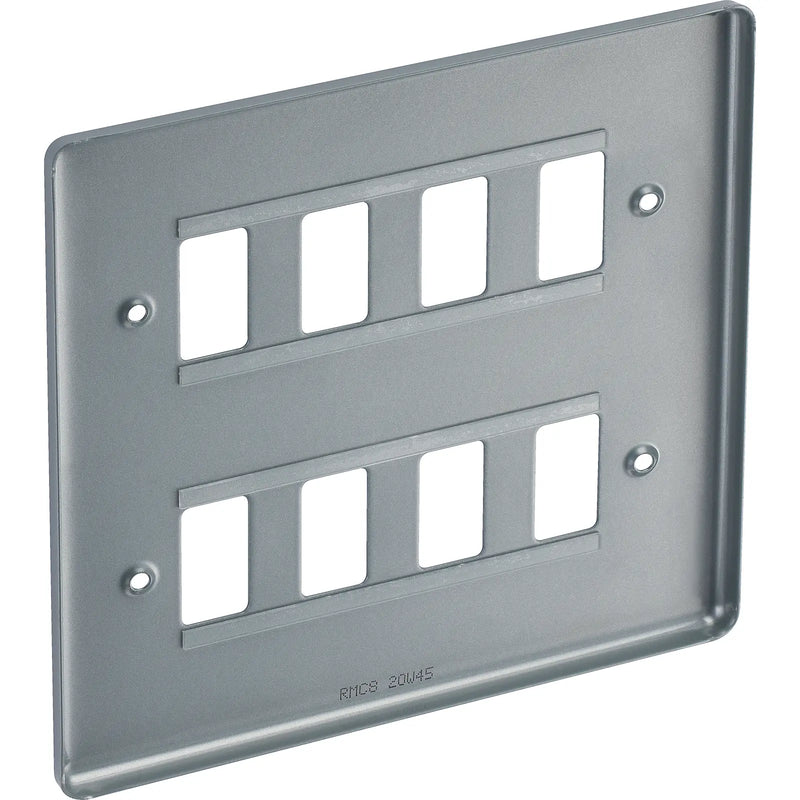 BG Electrical Grid - 8 module, square