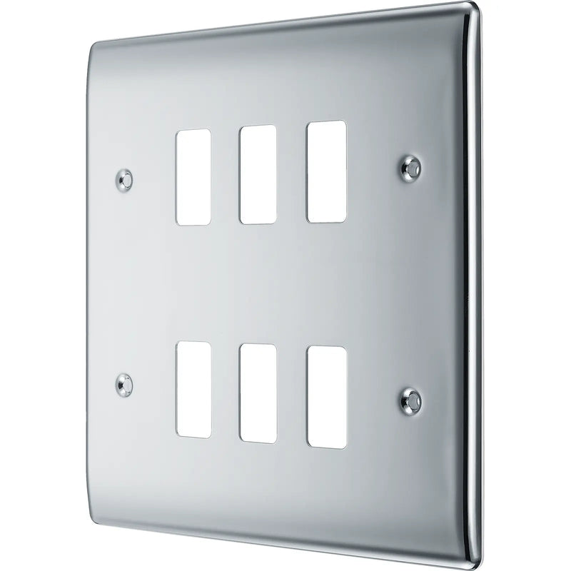 BG Electrical Grid - 6 module, square