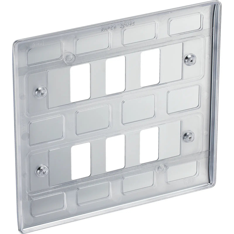 BG Electrical Grid - 6 module, square