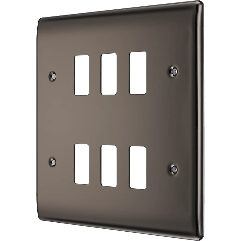 BG Electrical Grid - 6 module, square