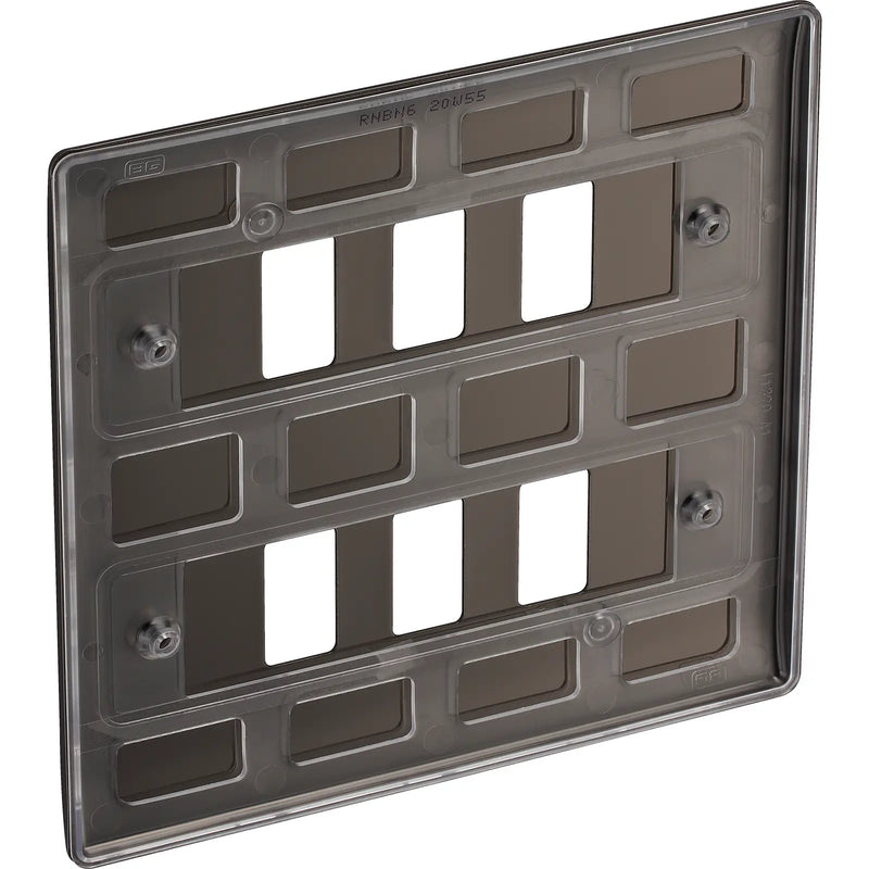 BG Electrical Grid - 6 module, square