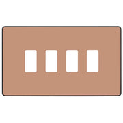BG Electrical Grid - 4 module, rectangular