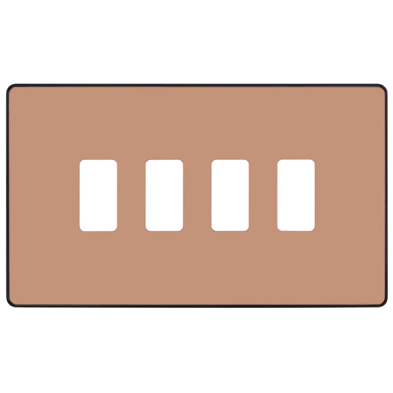 BG Electrical Grid - 4 module, rectangular