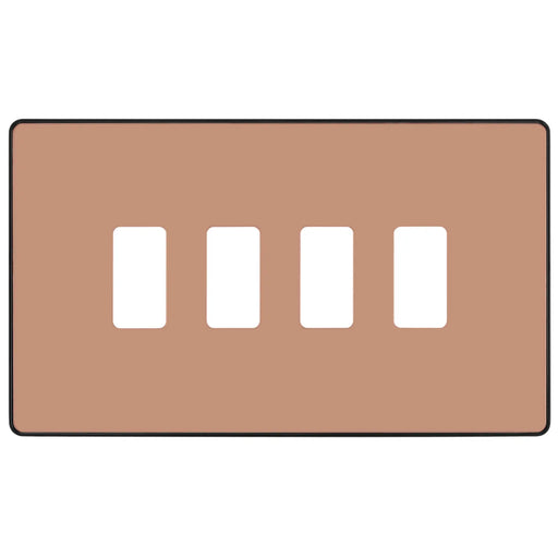 BG Electrical Grid - 4 module, rectangular