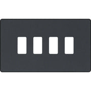 BG Electrical Grid - 4 module, rectangular