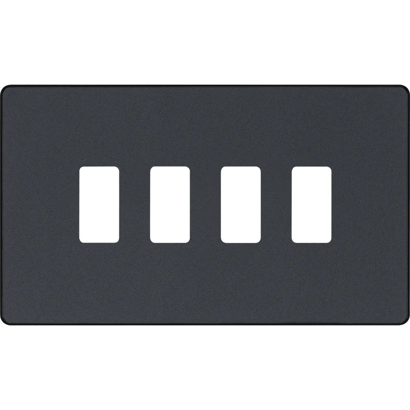 BG Electrical Grid - 4 module, rectangular