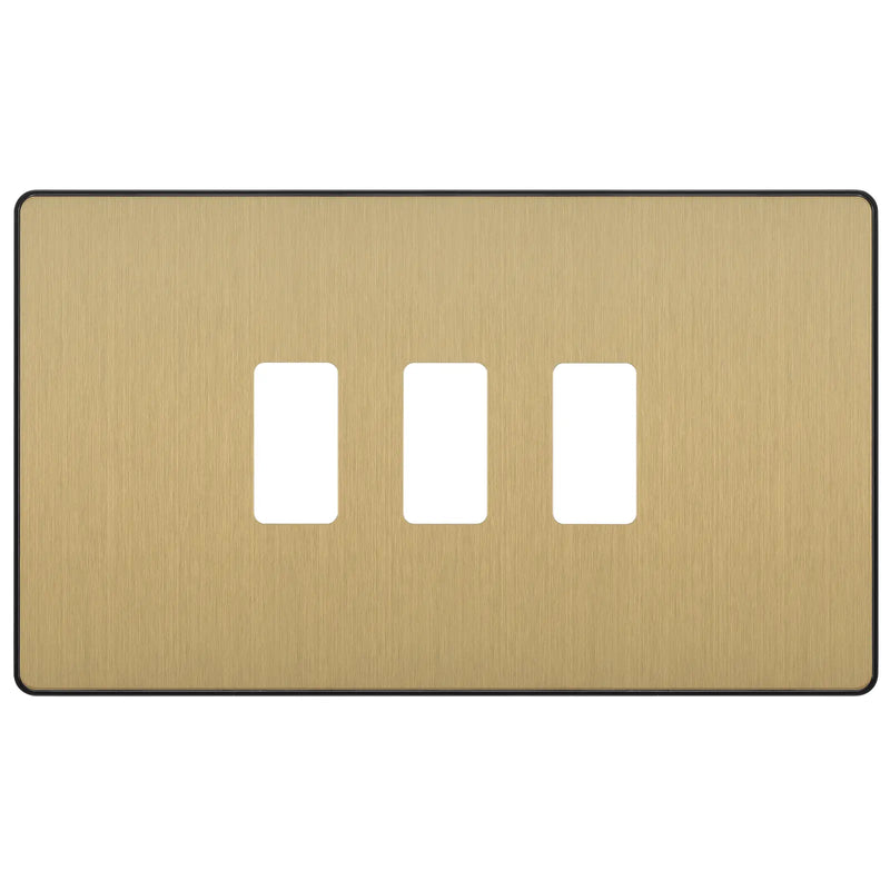 BG Electrical Grid - 3 module, rectangular