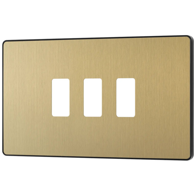 BG Electrical Grid - 3 module, rectangular