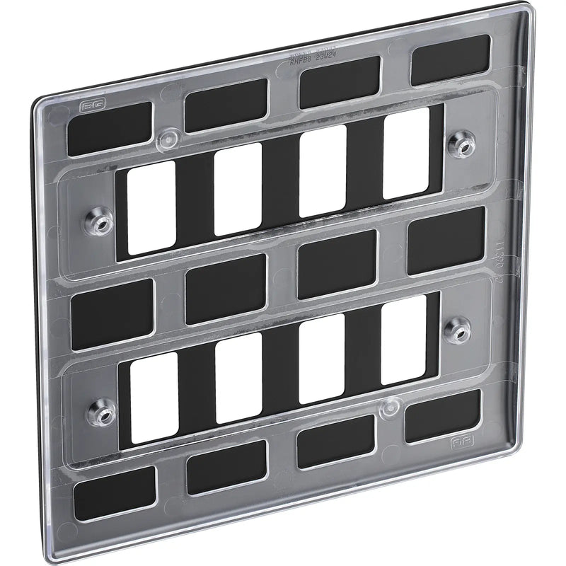 BG Electrical Grid - 8 module, square