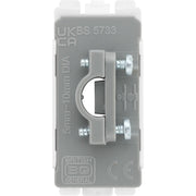 BG Electrical Grid - Flex outlet, up to 10mm (EVOLVE WHITE)