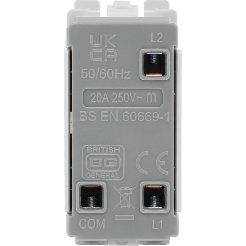 BG Electrical Grid - 2 way, single pole, centre off