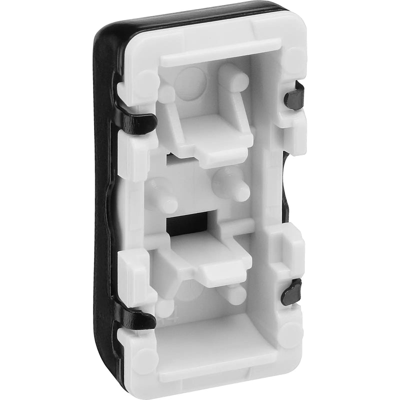 BG Electrical Evolve Matt Black - Single, 2 way push 200W