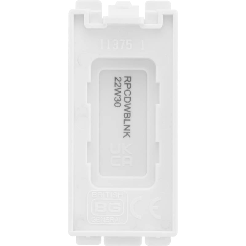 BG Electrical Grid - Blank module (EVOLVE WHITE)