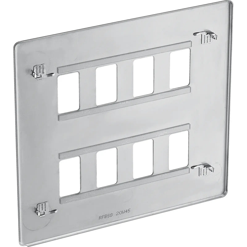 BG Electrical Grid - 8 module, square