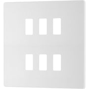 BG Electrical Grid - 6 module, square