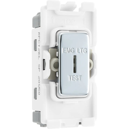 BG Electrical Grid - 2 way, single pole, printed EMG LTG TEST