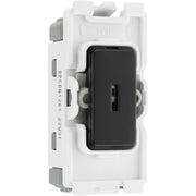 BG Electrical Grid - 2 way, single pole (EVOLVE BLACK)