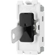 BG Electrical Grid - 2 way, single pole (EVOLVE BLACK)