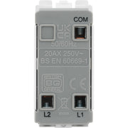 BG Electrical Grid - 2 way, single pole (EVOLVE BLACK)