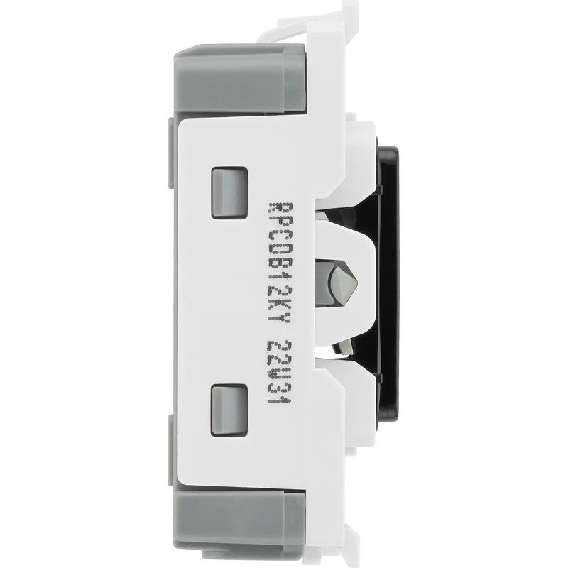 BG Electrical Grid - 2 way, single pole (EVOLVE BLACK)