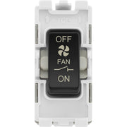 BG Electrical Grid - 3 pole fan isolator (EVOLVE BLACK)