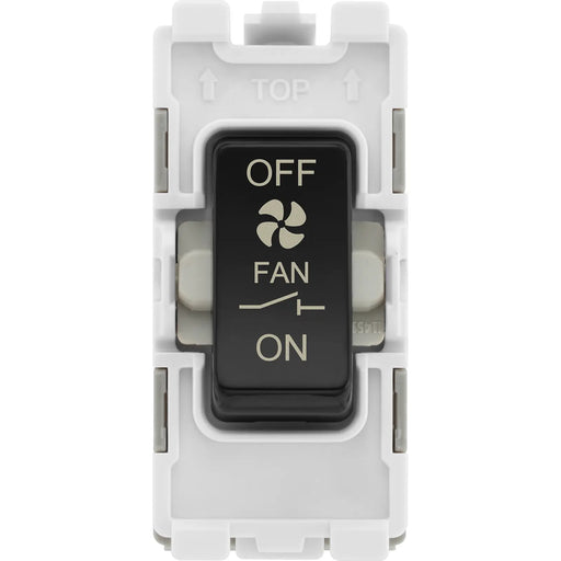BG Electrical Grid - 3 pole fan isolator (EVOLVE BLACK)