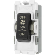 BG Electrical Grid - 3 pole fan isolator (EVOLVE BLACK)