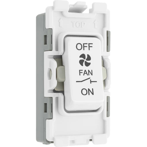 BG Electrical Grid - 3 pole fan isolator (EVOLVE WHITE)