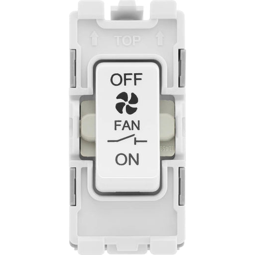 BG Electrical Grid - 3 pole fan isolator (EVOLVE WHITE)