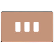 BG Electrical Grid - 3 module, rectangular