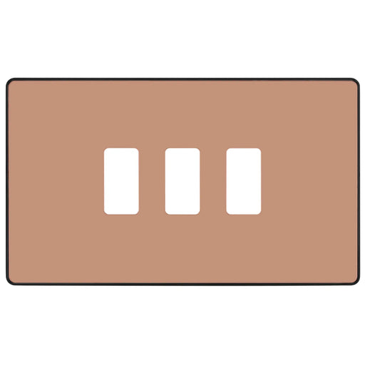 BG Electrical Grid - 3 module, rectangular