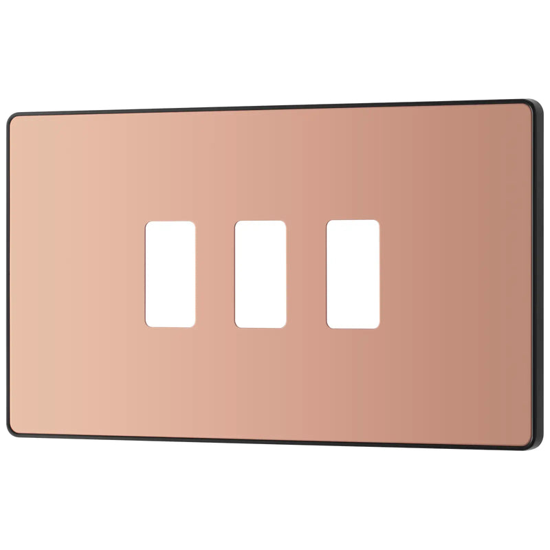 BG Electrical Grid - 3 module, rectangular