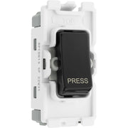BG Electrical Grid - 1 way, retractive, printed PRESS (EVOLVE BLACK)