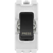BG Electrical Grid - 1 way, retractive, printed PRESS (EVOLVE BLACK)