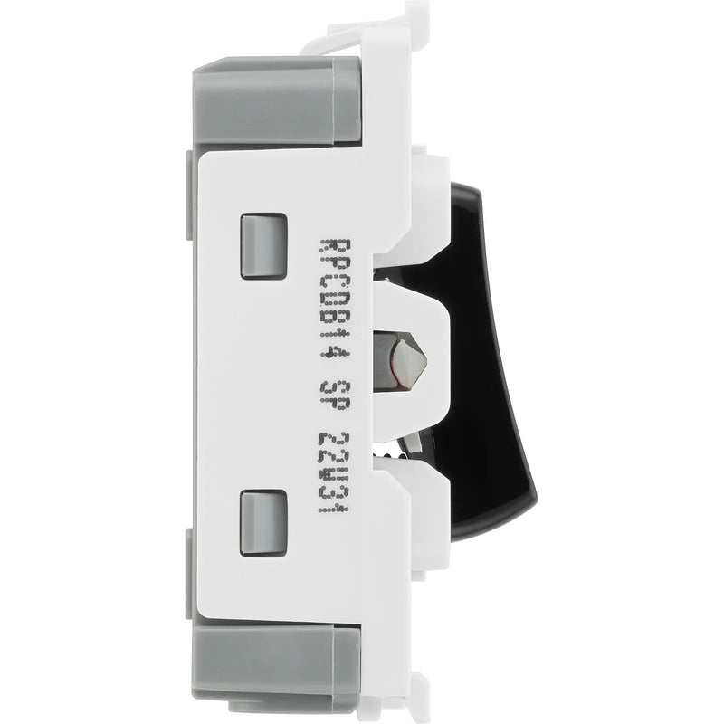 BG Electrical Grid - 1 way, retractive, printed PRESS (EVOLVE BLACK)