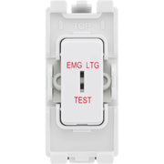 BG Electrical Grid - 2 way, single pole, printed EMG LTG TEST (EVOLVE WHITE)