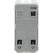 BG Electrical Grid - 2 way, single pole, printed EMG LTG TEST (EVOLVE WHITE)