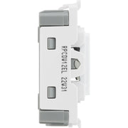 BG Electrical Grid - 2 way, single pole, printed EMG LTG TEST (EVOLVE WHITE)