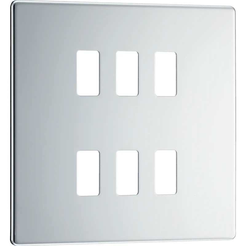 BG Electrical Grid - 6 module, square