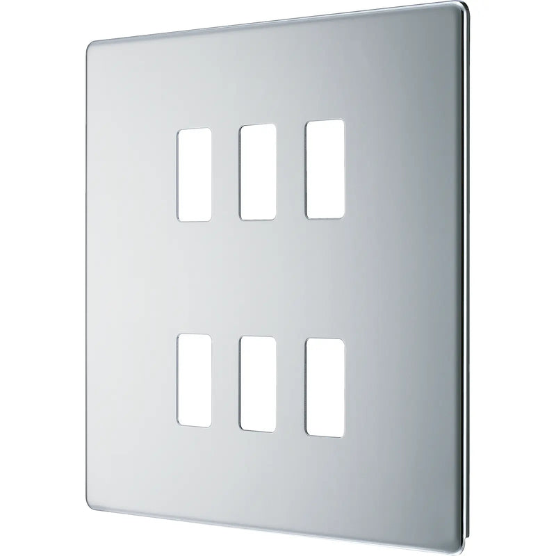 BG Electrical Grid - 6 module, square