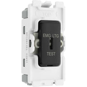 BG Electrical Grid - 2 way, single pole, printed EMG LTG TEST (EVOLVE BLACK)